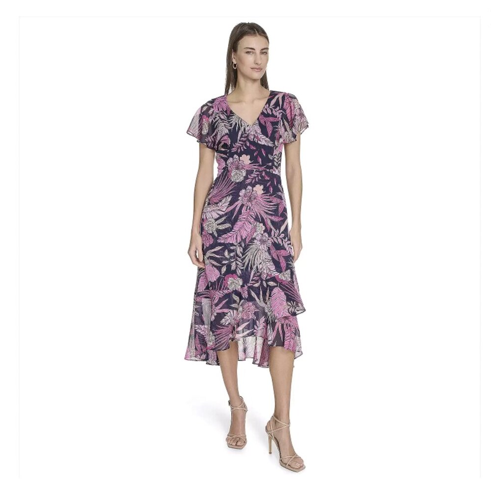 Women's Harper Rose Flutter Sleeve Midi Dress | 5601